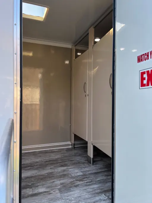 Luxury Four-Station Restroom Trailer Rentals in Kansas City